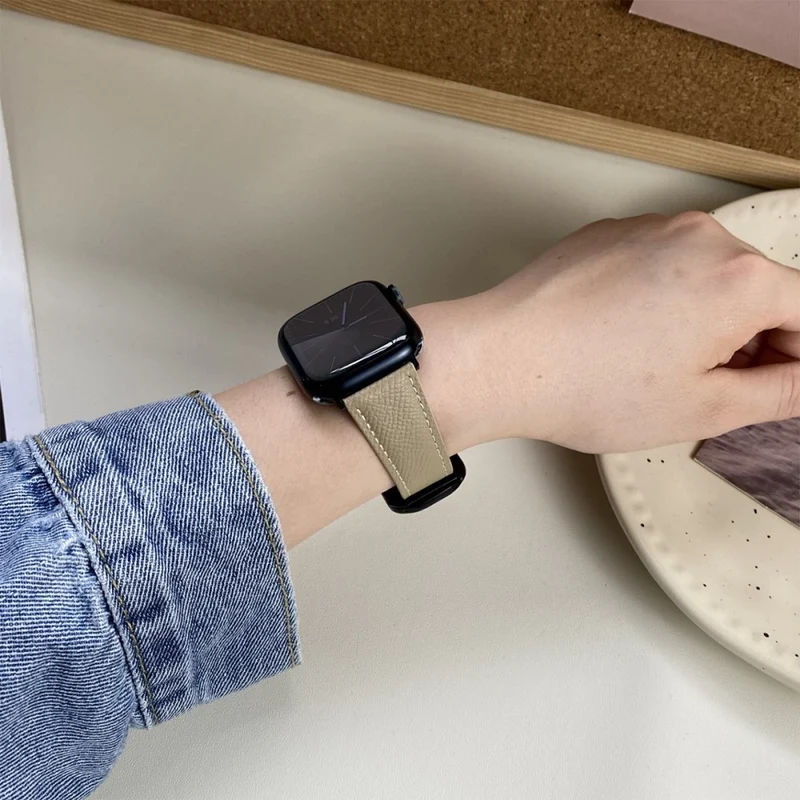 Absolut Angenehm Apple Smartwatch Echtes Leder Universell Armband