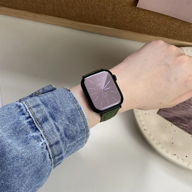 Absolut Angenehm Apple Smartwatch Echtes Leder Universell Armband