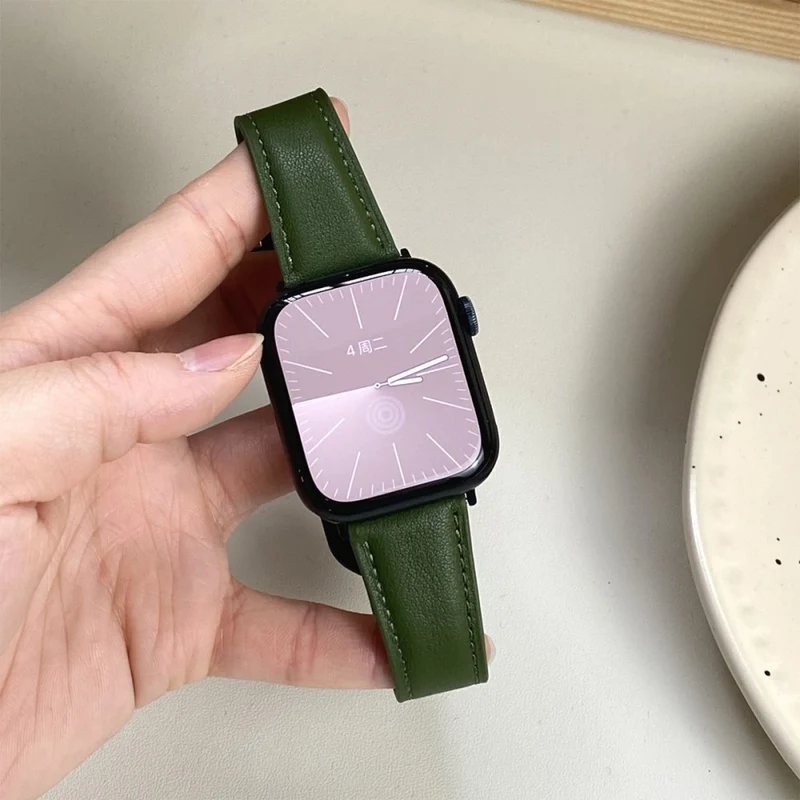 Absolut Angenehm Apple Smartwatch Echtes Leder Universell Armband