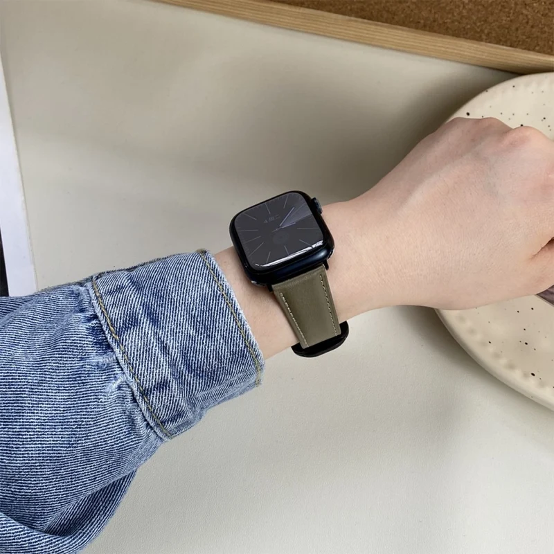 Absolut Angenehm Apple Smartwatch Echtes Leder Universell Armband