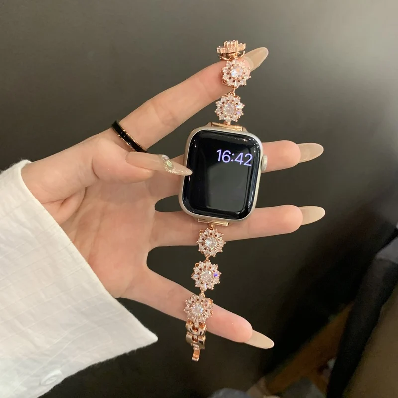Mega Haltbar Apple Smartwatch Metall Universell Armband