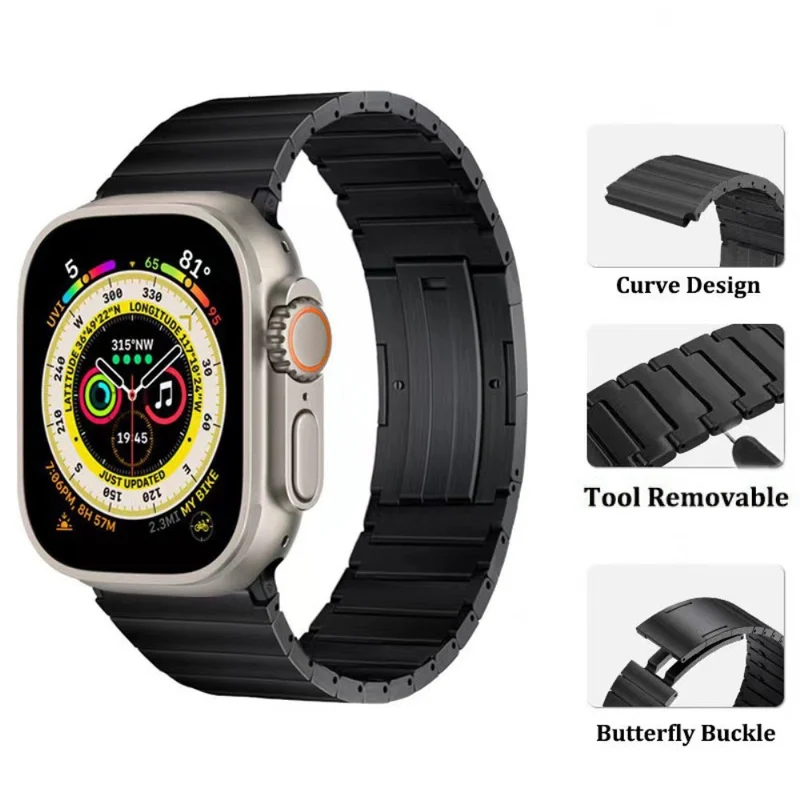 Auffallend Süß Apple Smartwatch Metall Universell Armband