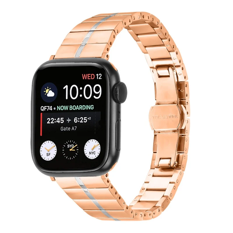 Auffallend Angenehm Apple Smartwatch Metall Universell Armband