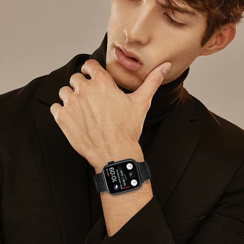 Auffallend Angenehm Apple Smartwatch Metall Universell Armband