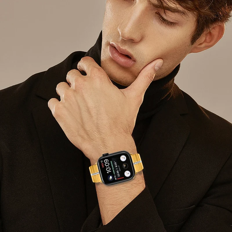 Auffallend Angenehm Apple Smartwatch Metall Universell Armband