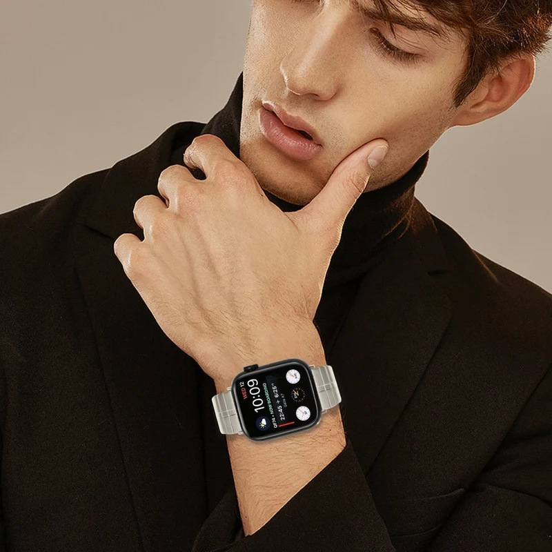 Auffallend Angenehm Apple Smartwatch Metall Universell Armband