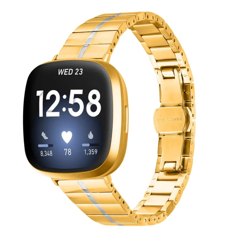 Mega Entzückend Fitbit Versa 4 / Fitbit Sense 2 Metall Universell Armband