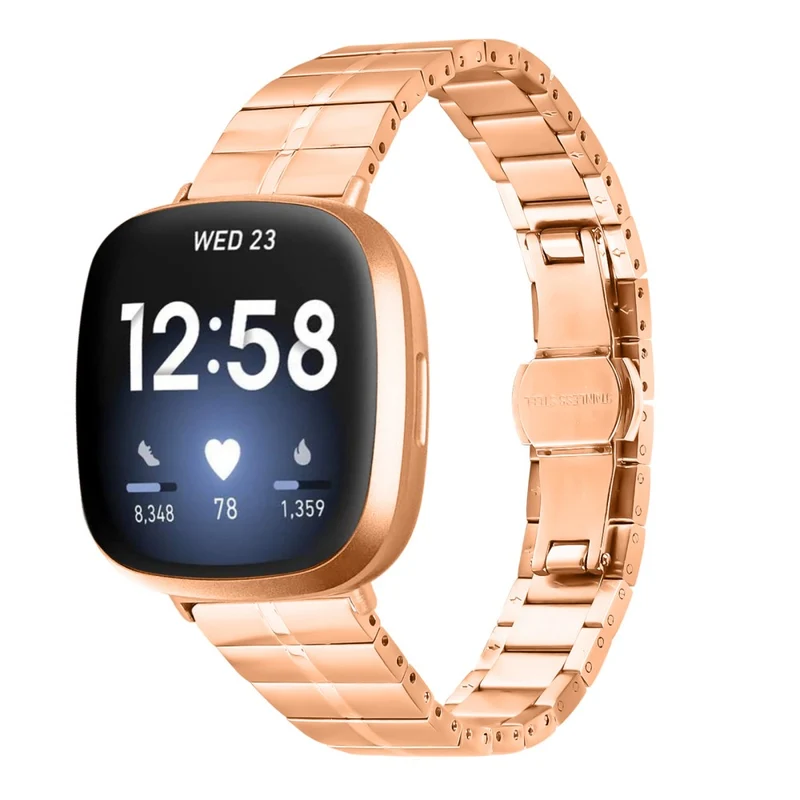 Mega Entzückend Fitbit Versa 4 / Fitbit Sense 2 Metall Universell Armband