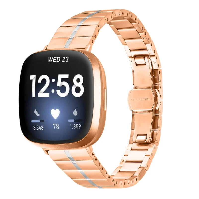 Mega Entzückend Fitbit Versa 4 / Fitbit Sense 2 Metall Universell Armband