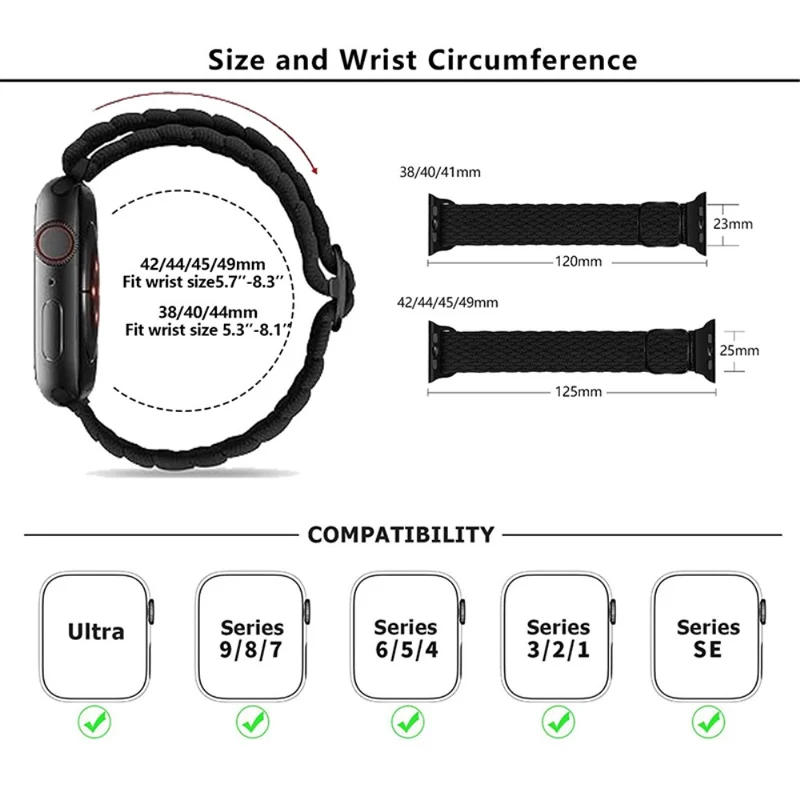 Apple Smartwatch Nylon Universell Armband