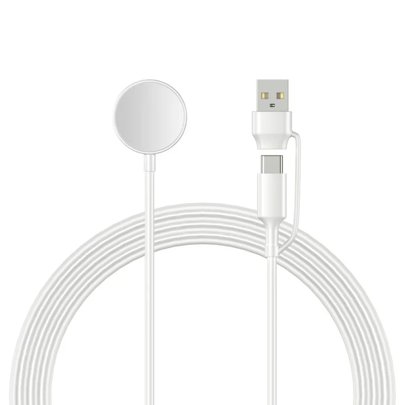 1m Plastik Und Silikon Samsung Galaxy Watch Ultra 47mm / Samsung Galaxy Watch 6 Classic (47mm) Drahtlos USB Type-C Ladekabel