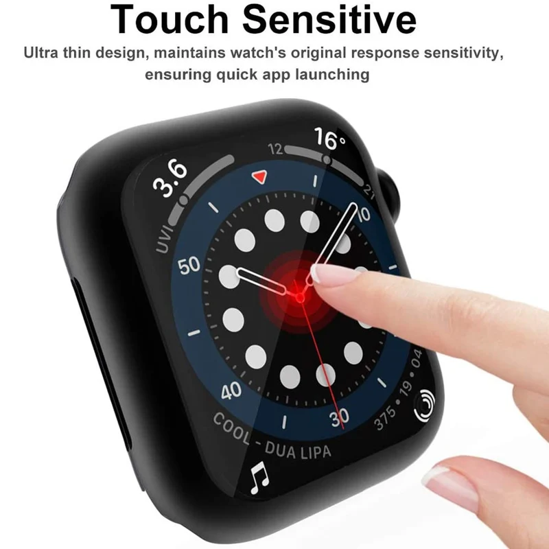 Apple Watch Series 1-3 42mm Hülle mit Displayschutz in Silikon
