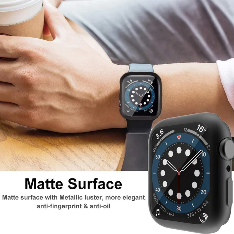 Apple Watch Series 1-3 42mm Hülle mit Displayschutz in Silikon