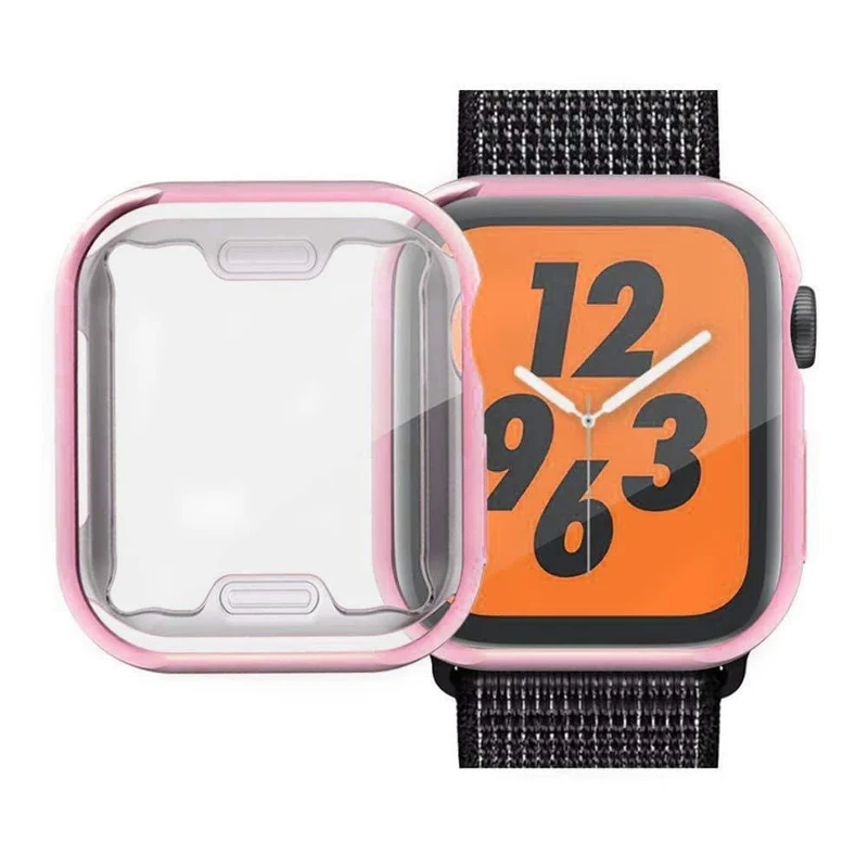 Apple Watch Series 1-3 38mm Hülle mit Displayschutz in Silikon