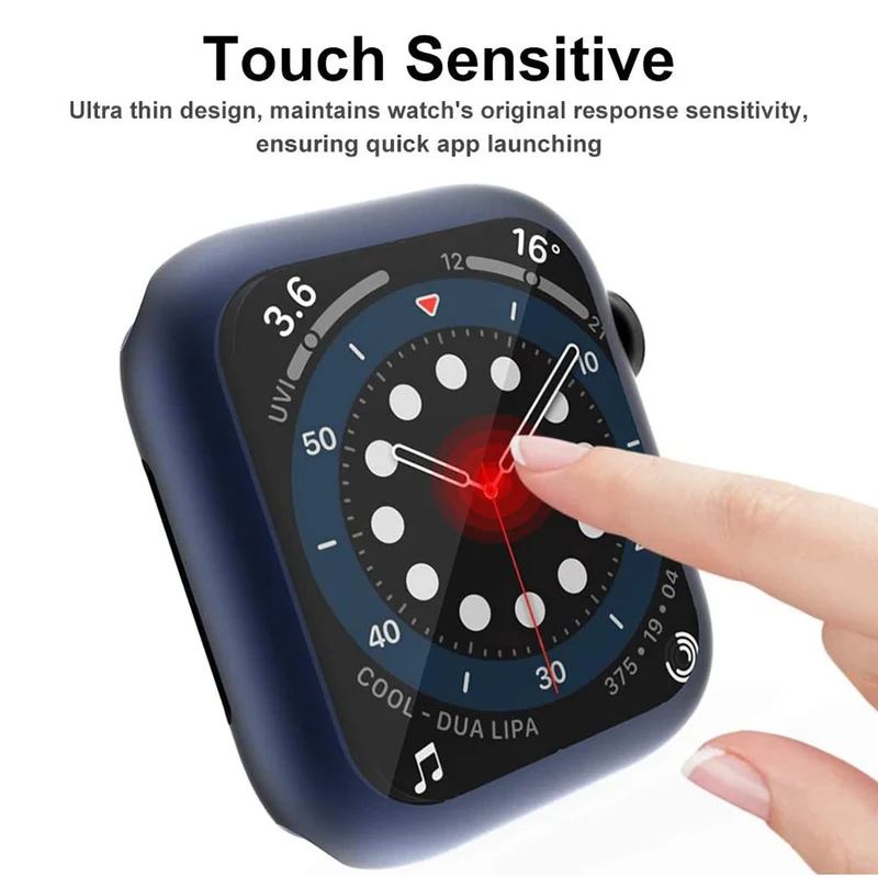 Apple Watch Series 1-3 38mm Hülle mit Displayschutz in Silikon
