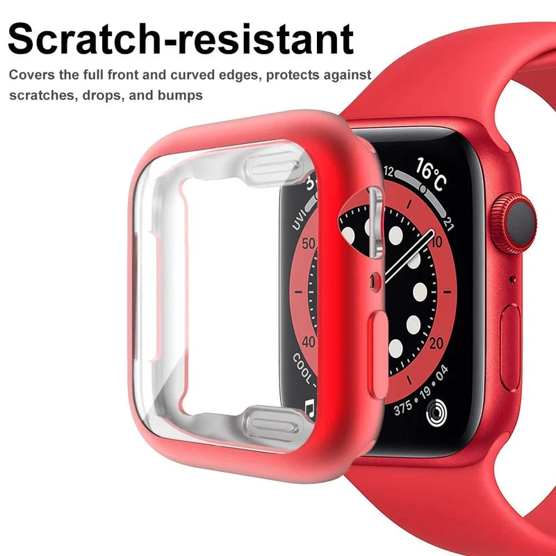 Apple Smartwatch Universell Hülle mit Displayschutz in Silikon
