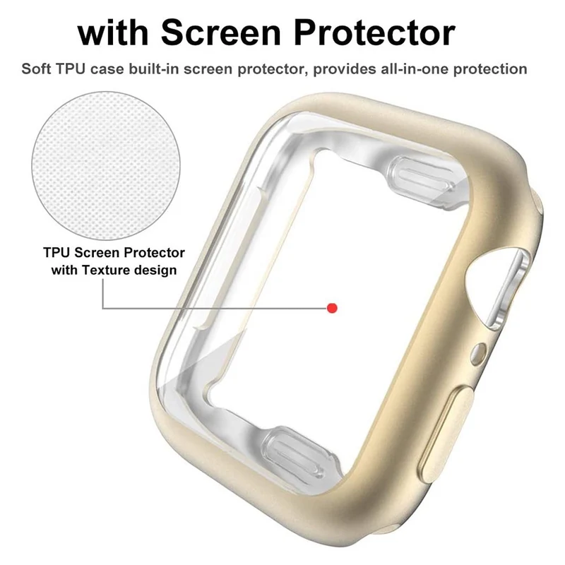 Apple Smartwatch Universell Hülle mit Displayschutz in Silikon