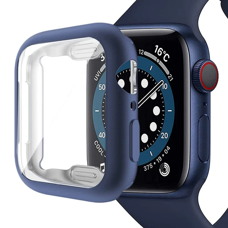 Apple Smartwatch Universell Hülle mit Displayschutz in Silikon