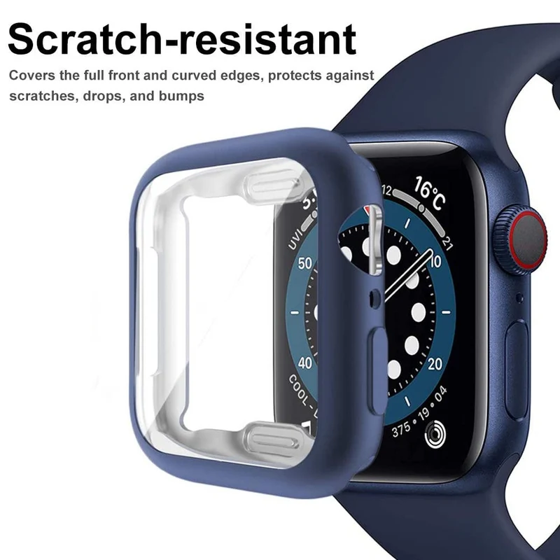 Apple Smartwatch Universell Hülle mit Displayschutz in Silikon