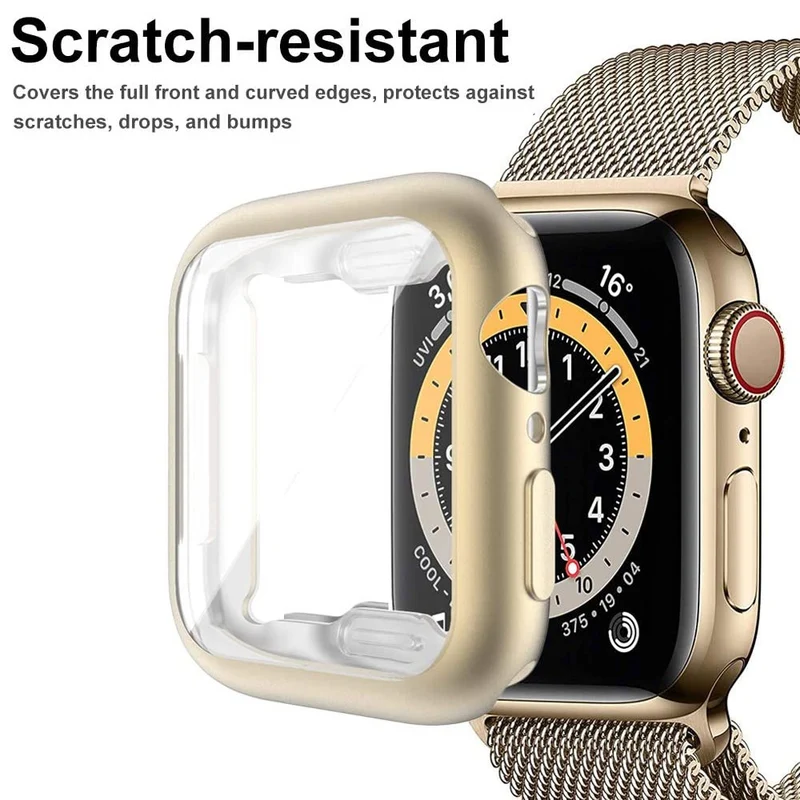 Apple Smartwatch Universell Hülle mit Displayschutz in Silikon