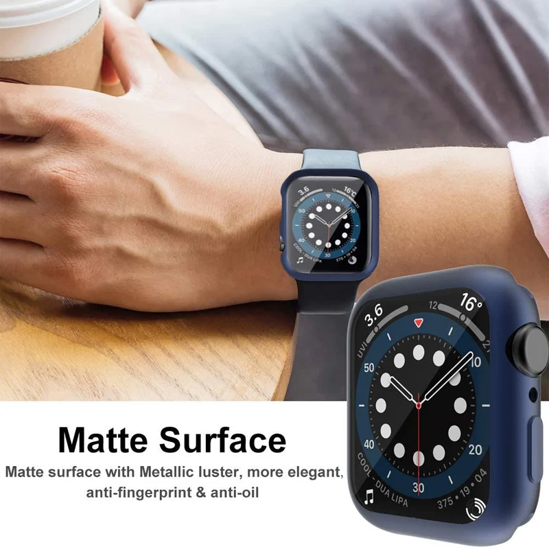 Apple Smartwatch Universell Hülle mit Displayschutz in Silikon