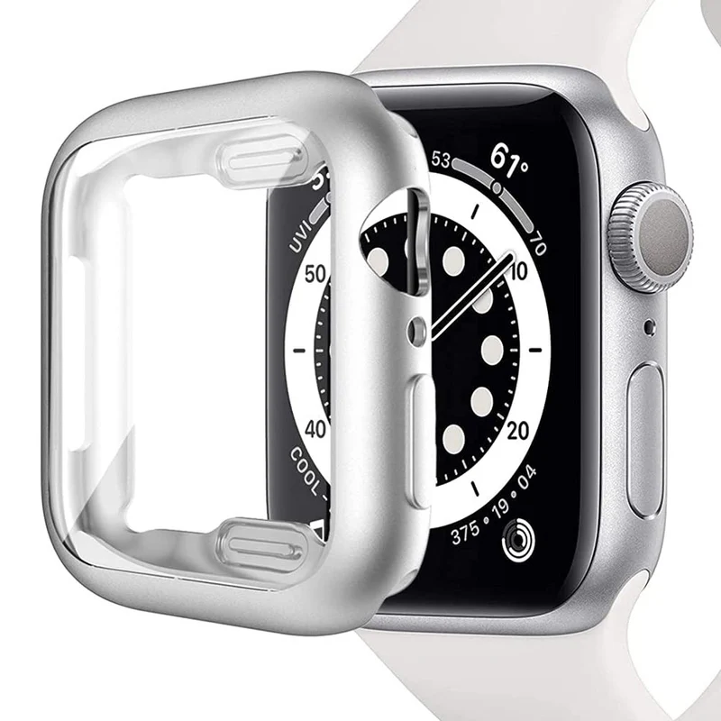 Apple Smartwatch Universell Hülle mit Displayschutz in Silikon
