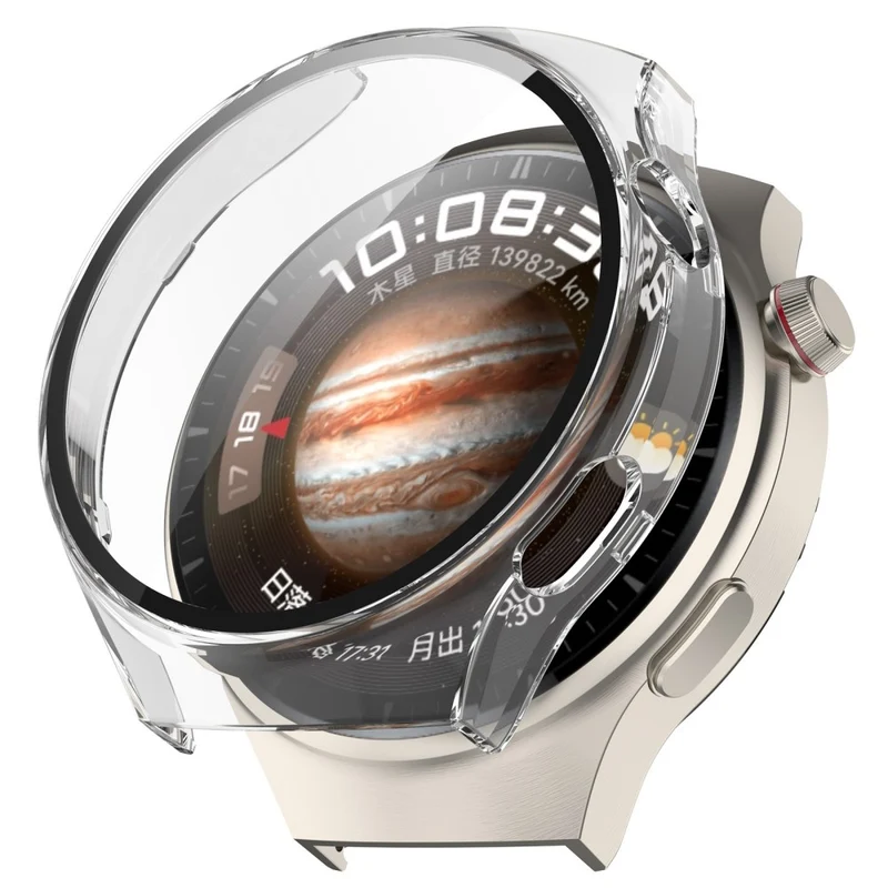 Huawei Watch 4 Pro Hülle mit Displayschutz in Glas und Plastik