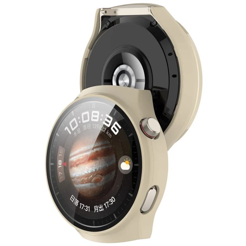 Huawei Watch 4 Pro Hülle mit Displayschutz in Glas und Plastik