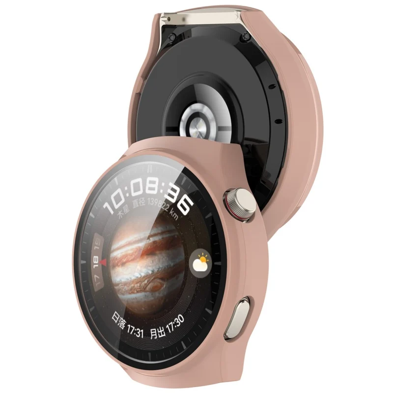 Huawei Watch 4 Pro Hülle mit Displayschutz in Glas und Plastik