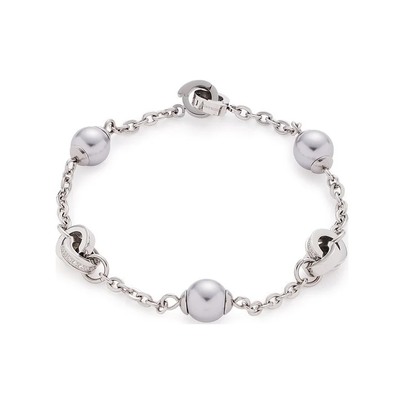 Leonardo Damen Perlen Armband Lotta 19cm Silber 016979