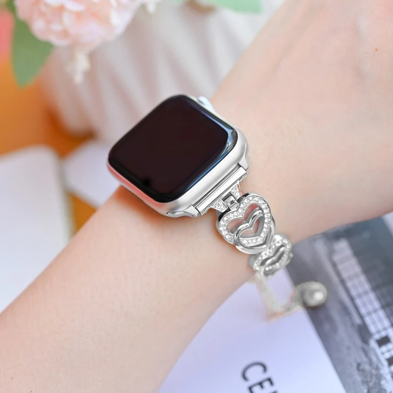 Apple Smartwatch Metall Und Strass Universell Armband