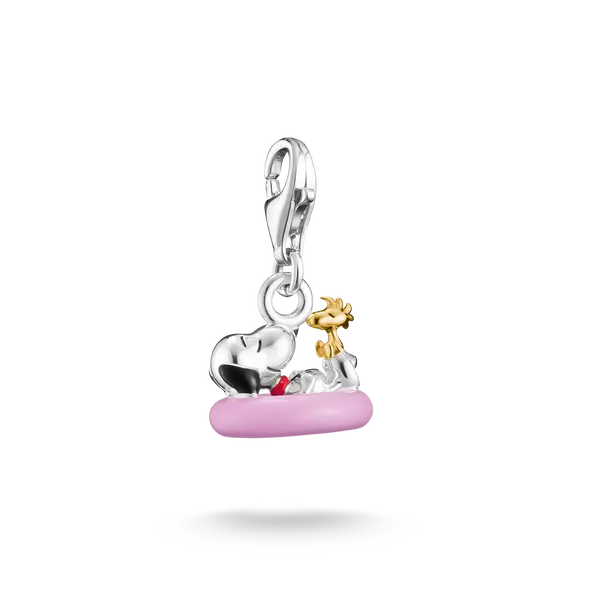 Thomas Sabo 2244-427-7 Charm • Snoopy Anhänger • 925 Sterling Silber mit 18K Vergoldung