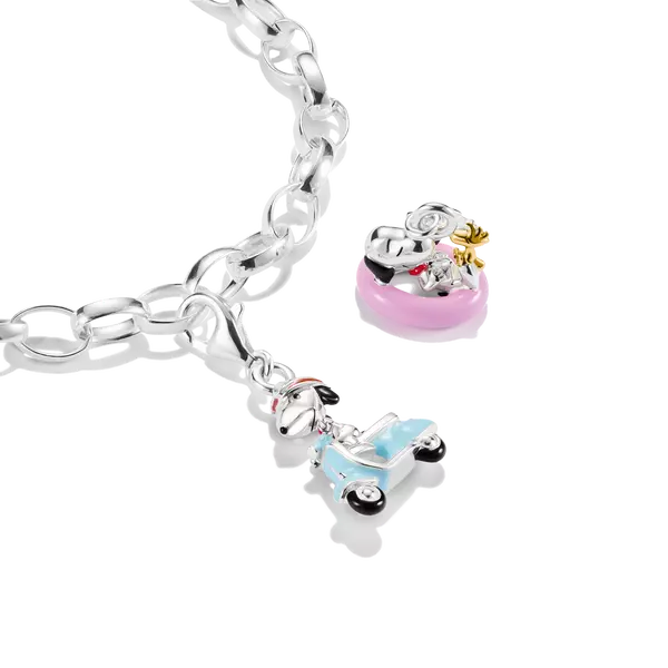 Thomas Sabo 2244-427-7 Charm • Snoopy Anhänger • 925 Sterling Silber mit 18K Vergoldung