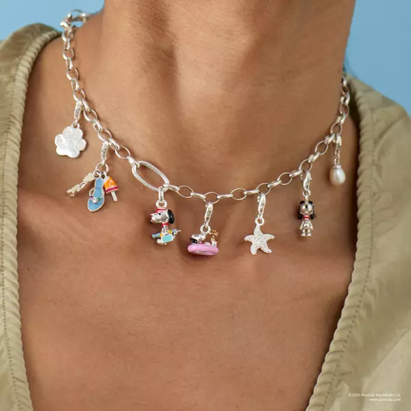 Thomas Sabo 2244-427-7 Charm • Snoopy Anhänger • 925 Sterling Silber mit 18K Vergoldung