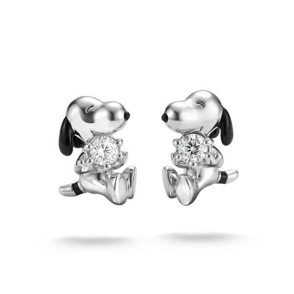 Thomas Sabo H2348-691-14 Ohrschmuck • Snoopy Ohrstecker • 925 Sterling Silber mit weißem Zirkonia