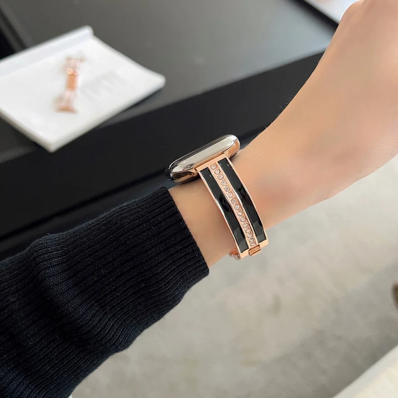 Apple Smartwatch Metall Und Strass Universell Armband