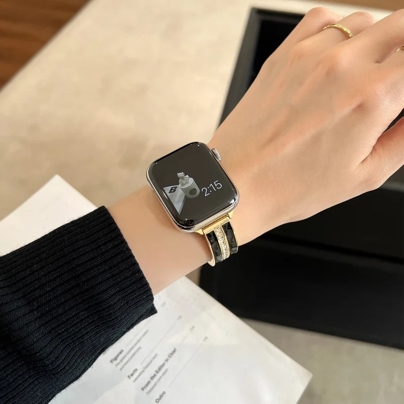 Apple Smartwatch Metall Und Strass Universell Armband