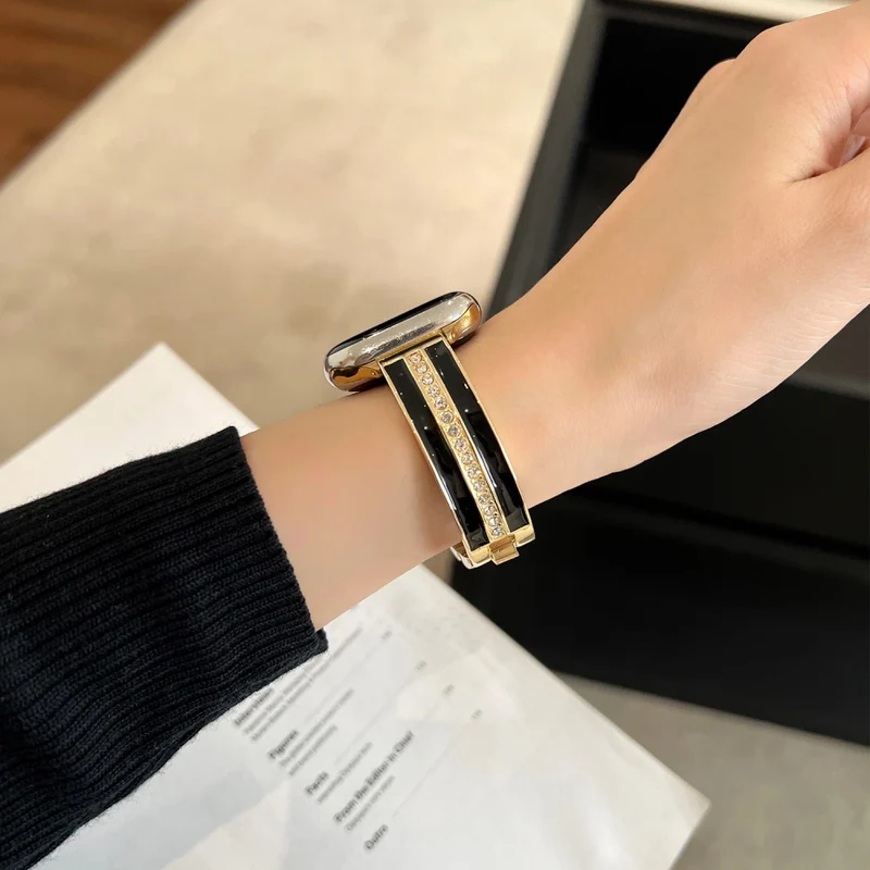 Apple Smartwatch Metall Und Strass Universell Armband
