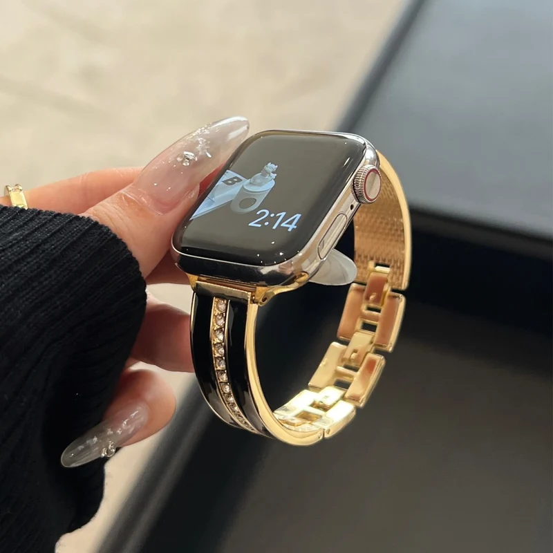 Apple Smartwatch Metall Und Strass Universell Armband