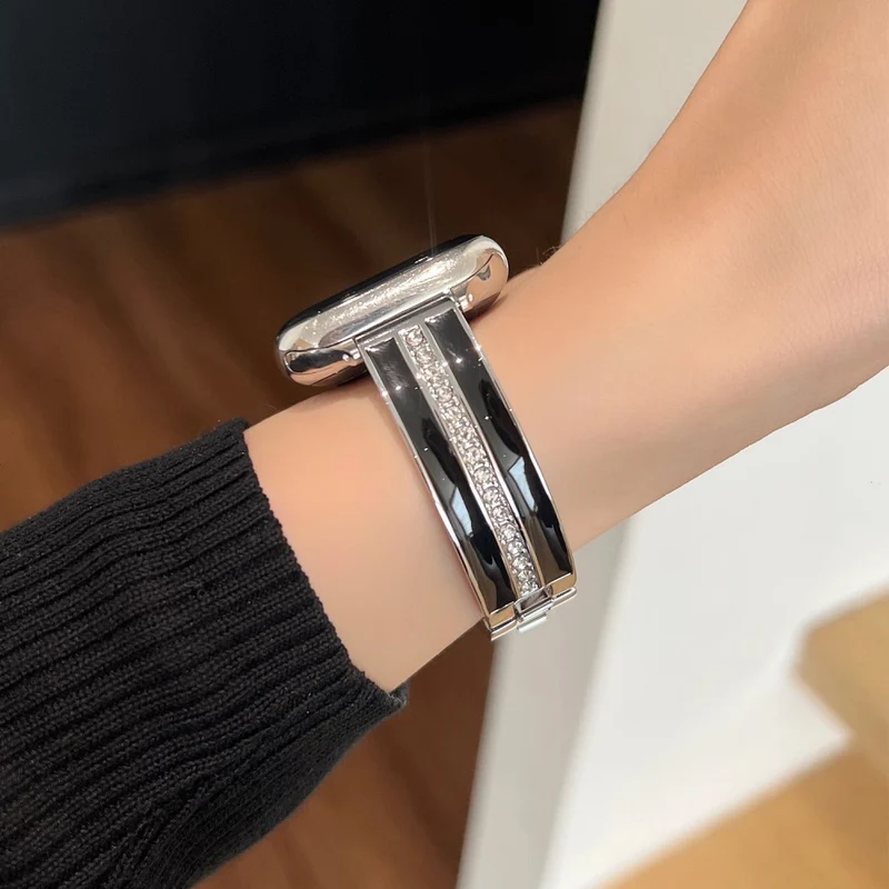 Apple Smartwatch Metall Und Strass Universell Armband