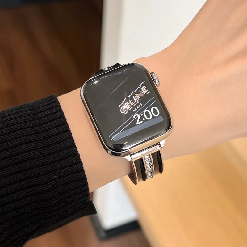 Apple Smartwatch Metall Und Strass Universell Armband