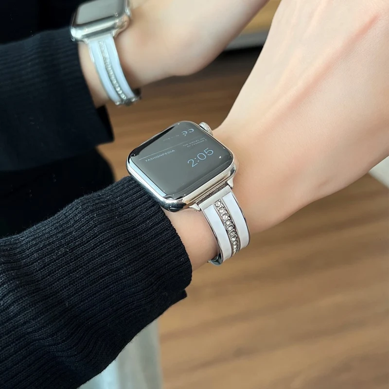Apple Smartwatch Metall Und Strass Universell Armband