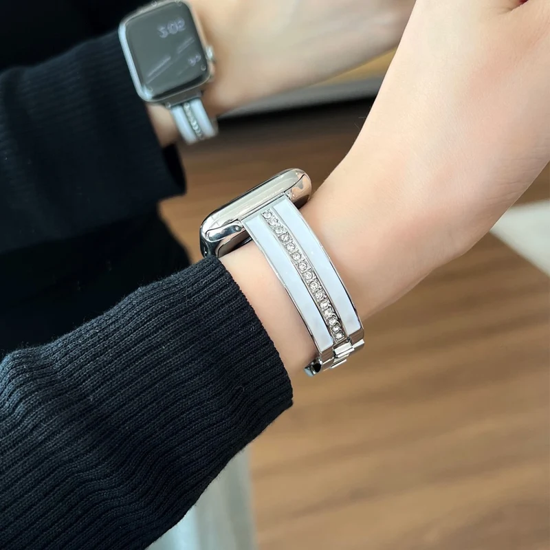 Apple Smartwatch Metall Und Strass Universell Armband