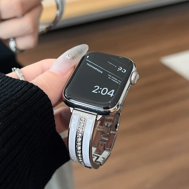 Apple Smartwatch Metall Und Strass Universell Armband