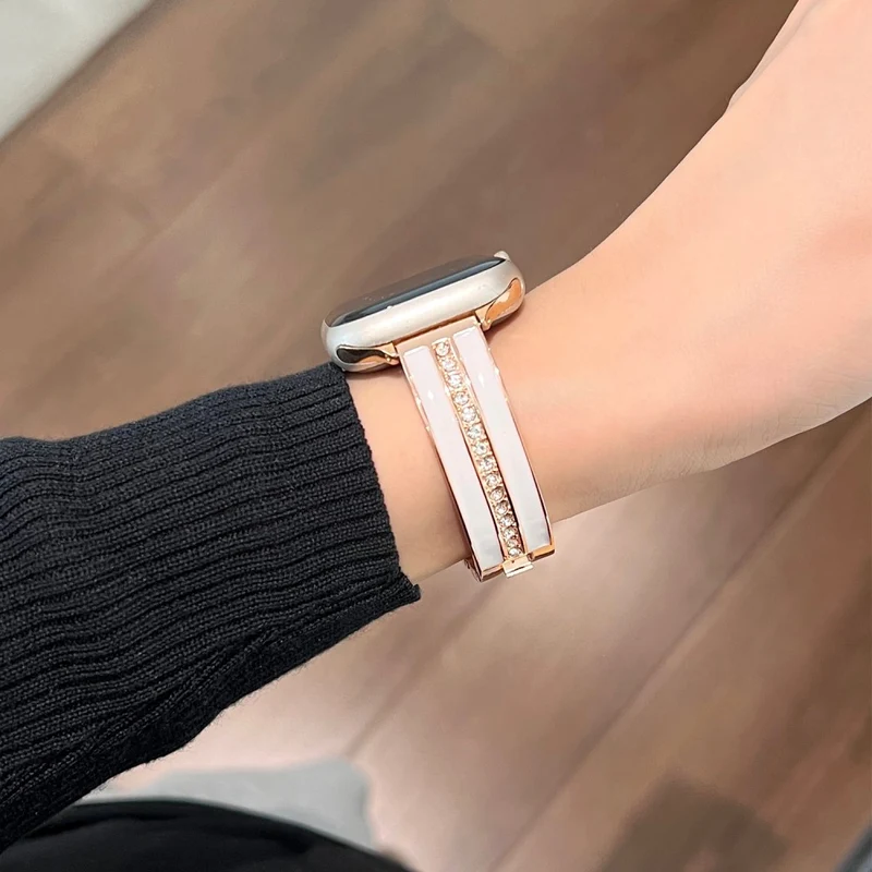 Apple Smartwatch Metall Und Strass Universell Armband