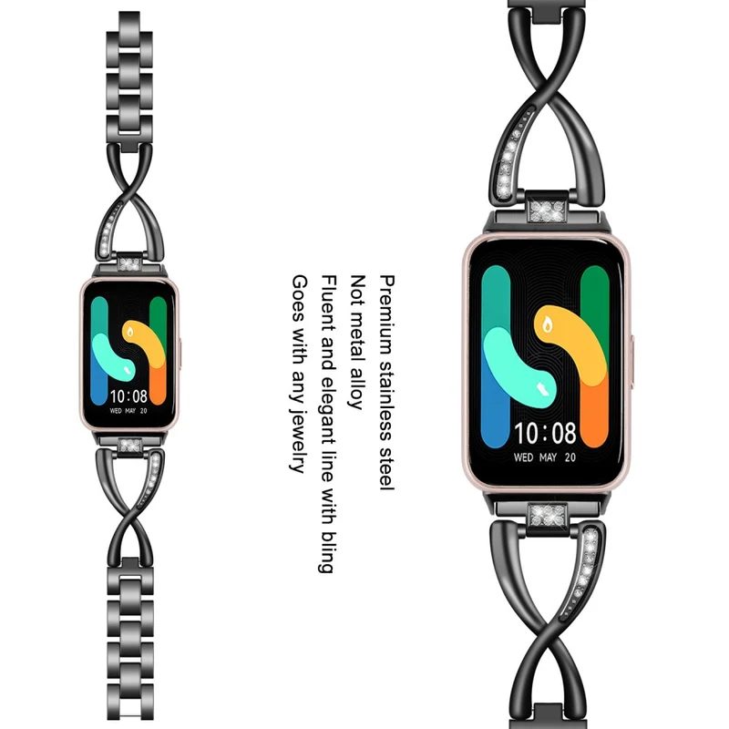 Samsung Galaxy Fit 3 Metall Und Strass Armband