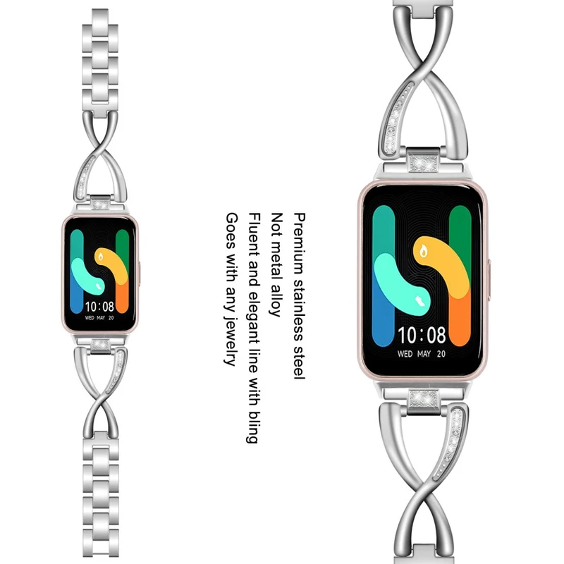 Samsung Galaxy Fit 3 Metall Und Strass Armband