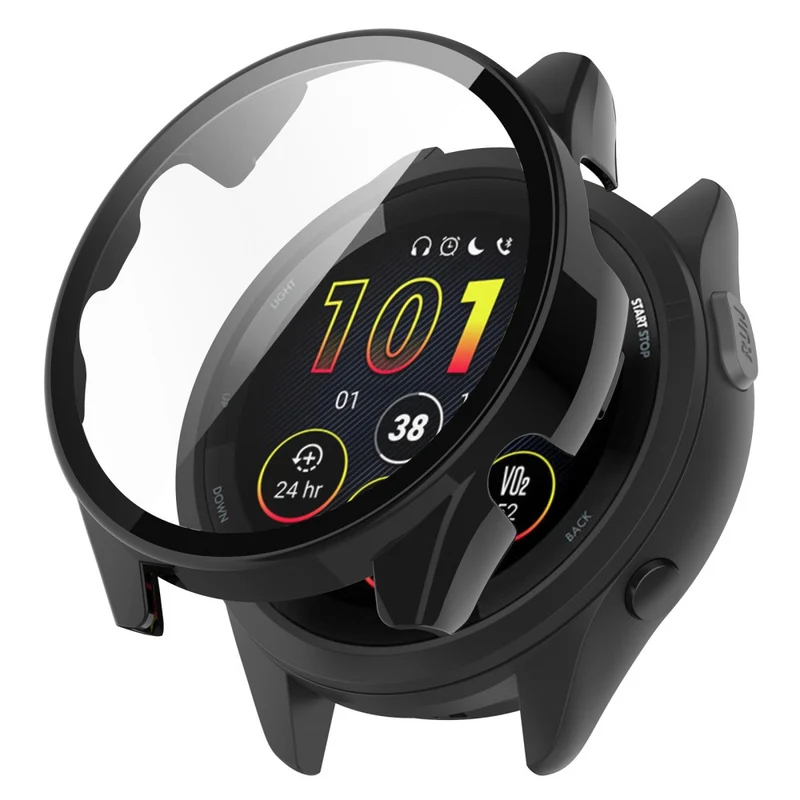 Schützend Garmin Forerunner 165 / Garmin Forerunner 165 Music Universell Hülle mit Displayschutz in Glas