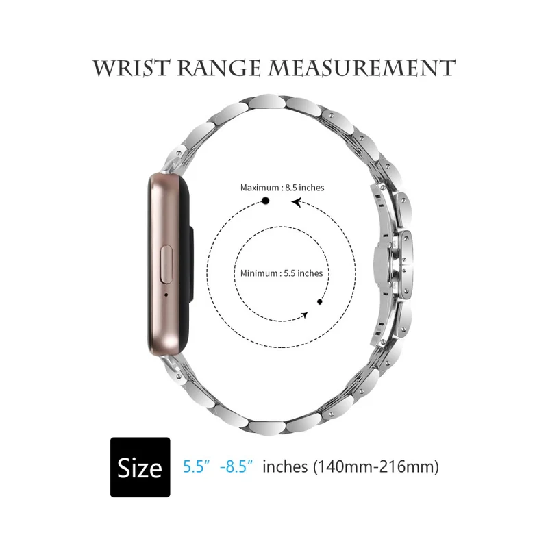 Auffallend Modisch Samsung Galaxy Fit 3 Metall Armband