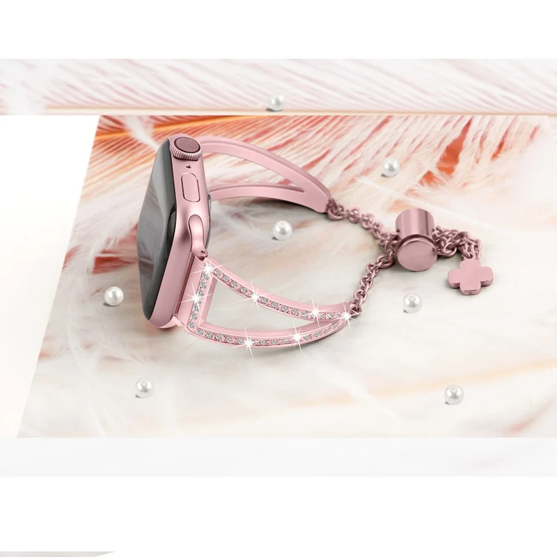 Absolut Bequem Apple Smartwatch Strass Universell Armband